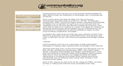 Desktop Screenshot of communication.org